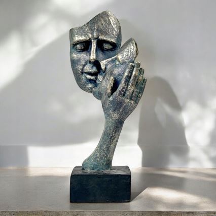 Stolna dekoracija 35x22x13 cm smola/patina