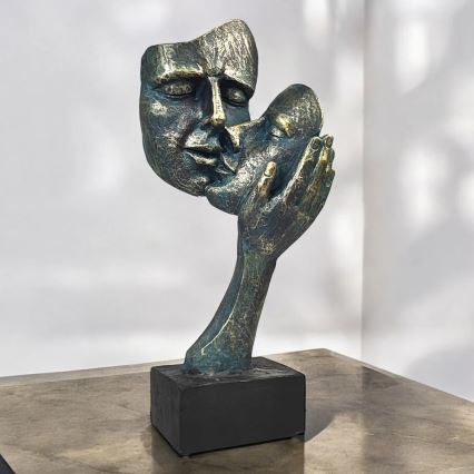 Stolna dekoracija 35x22x13 cm smola/patina