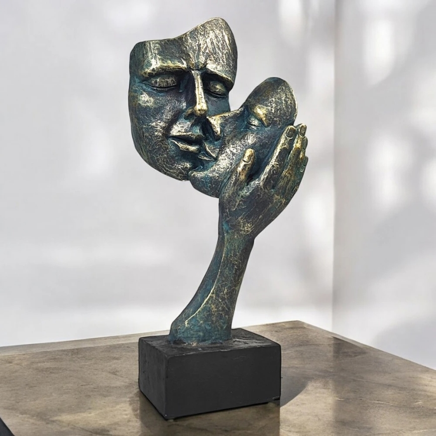 Stolna dekoracija 35x22x13 cm smola/patina