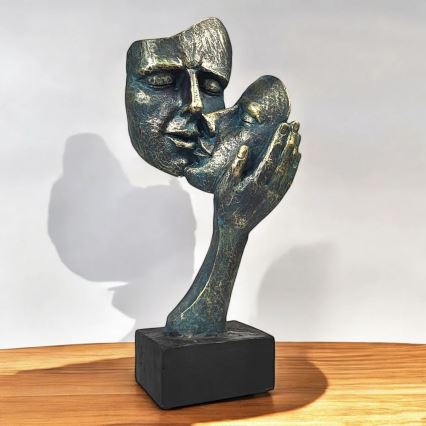 Stolna dekoracija 35x22x13 cm smola/patina