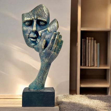 Stolna dekoracija 35x22x13 cm smola/patina