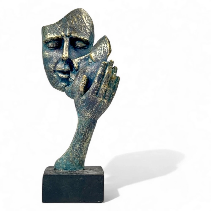 Stolna dekoracija 35x22x13 cm smola/patina