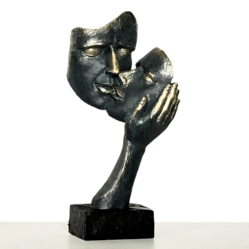 Stolna dekoracija 35x22x13 cm smola/patina
