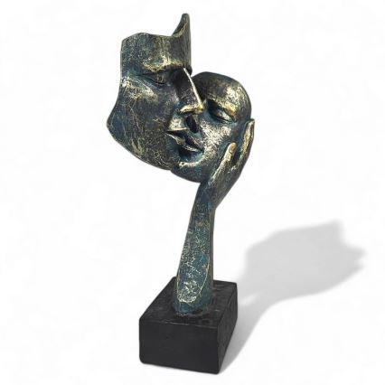 Stolna dekoracija 35x22x13 cm smola/patina