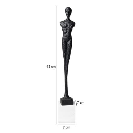Stolna dekoracija 43 cm smola/crna