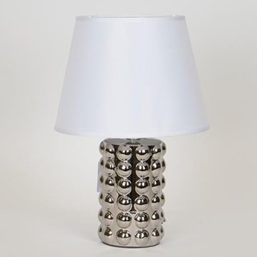 Stolna lampa 1xE14/40W/230V bijela/sjajni krom