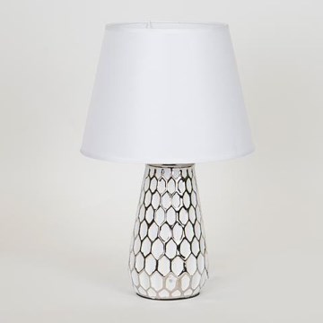 Stolna lampa 1xE14/40W/230V bijela/srebrna