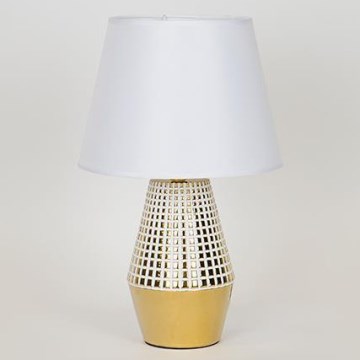 Stolna lampa 1xE14/40W/230V bijela/zlatna