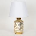 Stolna lampa 1xE14/40W/230V bijela/zlatna