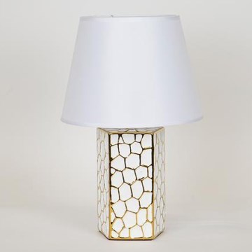 Stolna lampa 1xE14/40W/230V bijela/zlatna