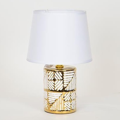 Stolna lampa 1xE14/40W/230V bijela/zlatna