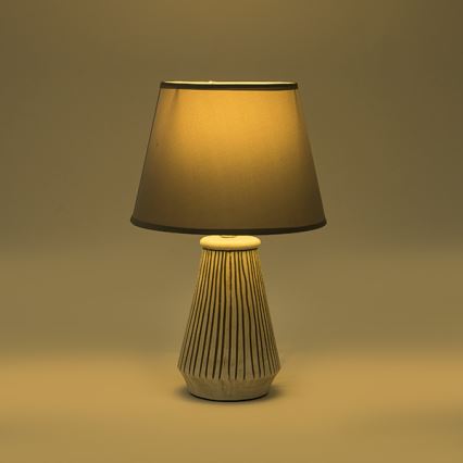 Stolna lampa 1xE14/40W/230V patina/siva