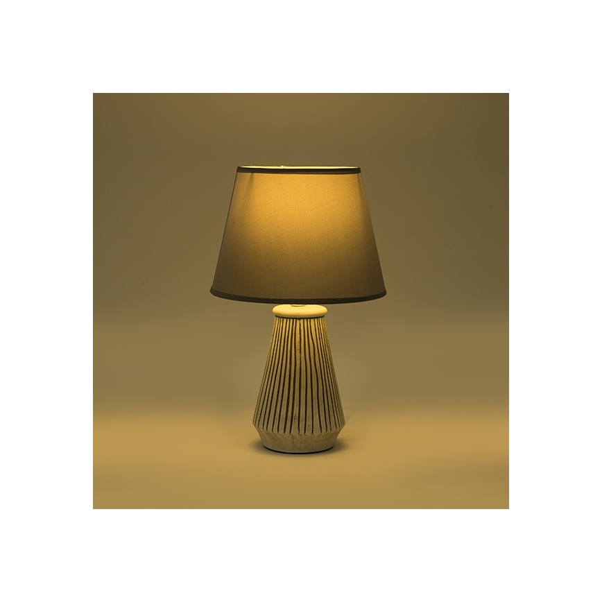 Stolna lampa 1xE14/40W/230V patina/siva