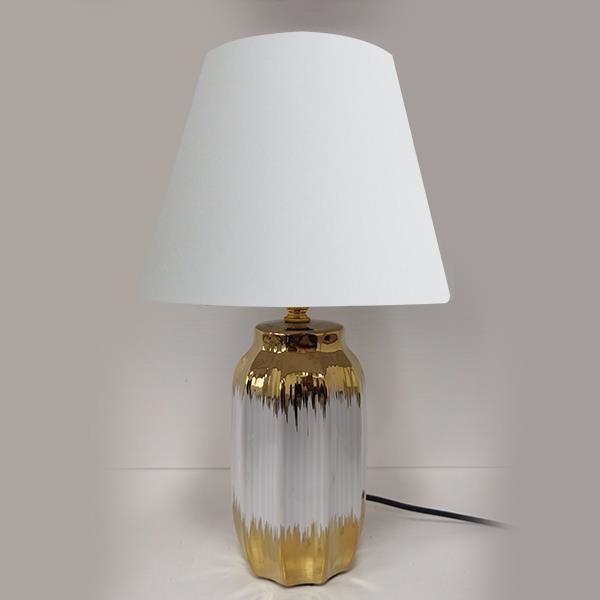 Stolna lampa 1xE14/60W/230V bijela/zlatna