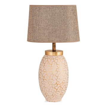 Stolna lampa 1xE27/40W/230V bež/zlatna