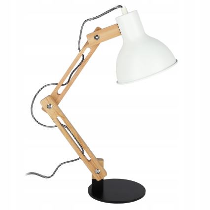 Stolna lampa 1xE27/40W/230V bijela/crna