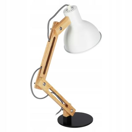 Stolna lampa 1xE27/40W/230V bijela/crna