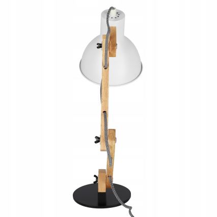 Stolna lampa 1xE27/40W/230V bijela/crna