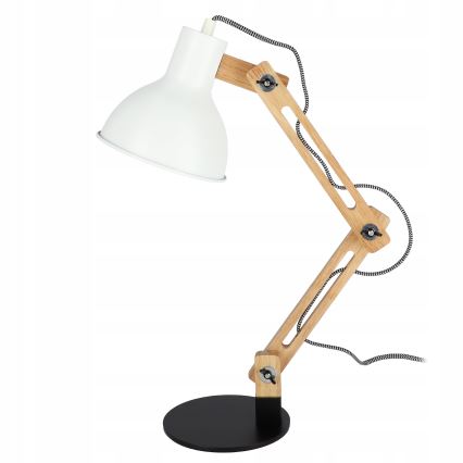 Stolna lampa 1xE27/40W/230V bijela/crna