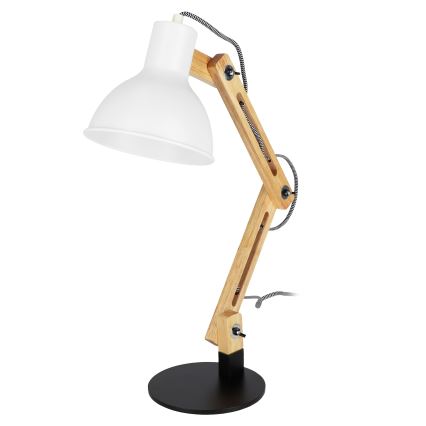 Stolna lampa 1xE27/40W/230V bijela/crna