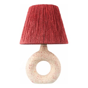 Stolna lampa 1xE27/40W/230V bijela/crvena