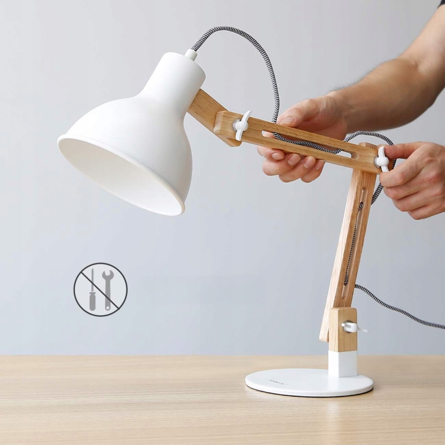 Stolna lampa 1xE27/40W/230V bijela