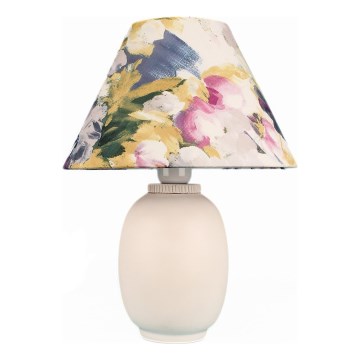 Stolna lampa 1xE27/40W/230V bijela/šarena