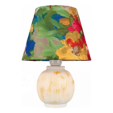 Stolna lampa 1xE27/40W/230V bijela/šarena