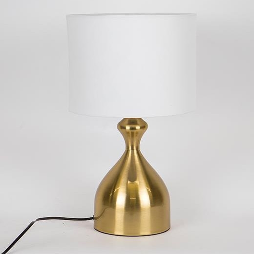 Stolna lampa 1xE27/40W/230V bijela/zlatna