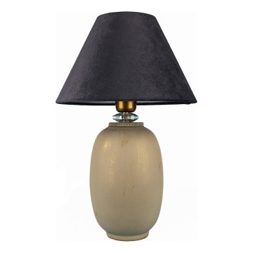 Stolna lampa 1xE27/40W/230V crna/bež