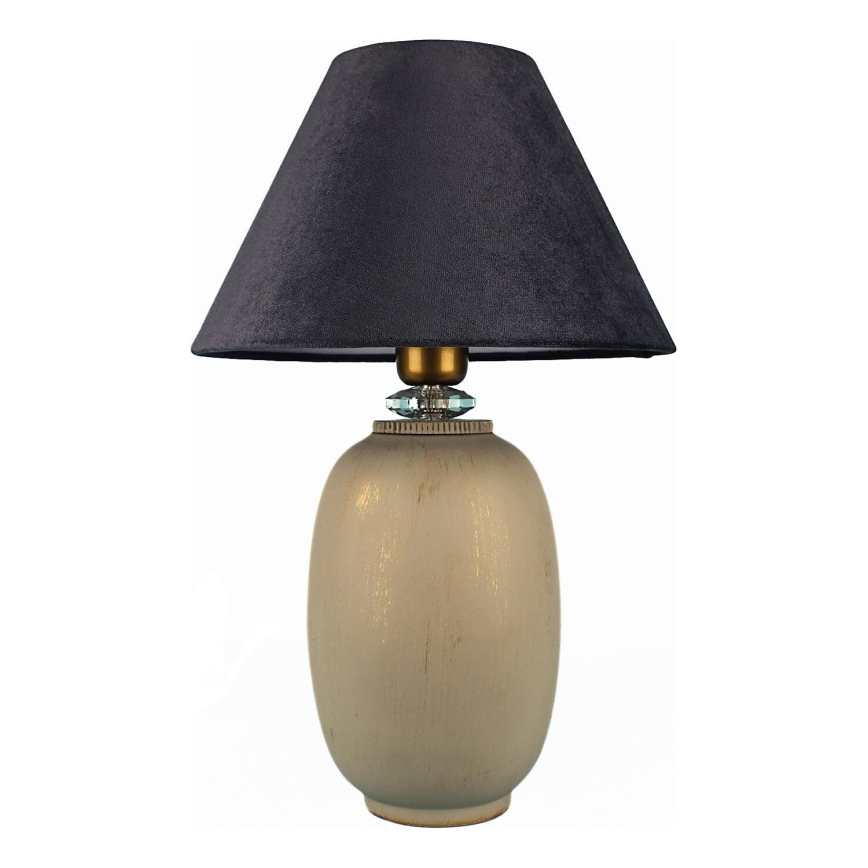 Stolna lampa 1xE27/40W/230V crna/bež
