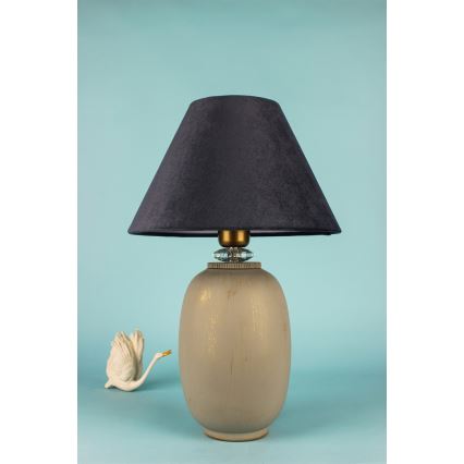 Stolna lampa 1xE27/40W/230V crna/bež