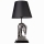 Stolna lampa 1xE27/40W/230V crna/srebrna
