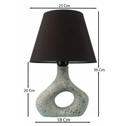 Stolna lampa 1xE27/40W/230V crna/zelena