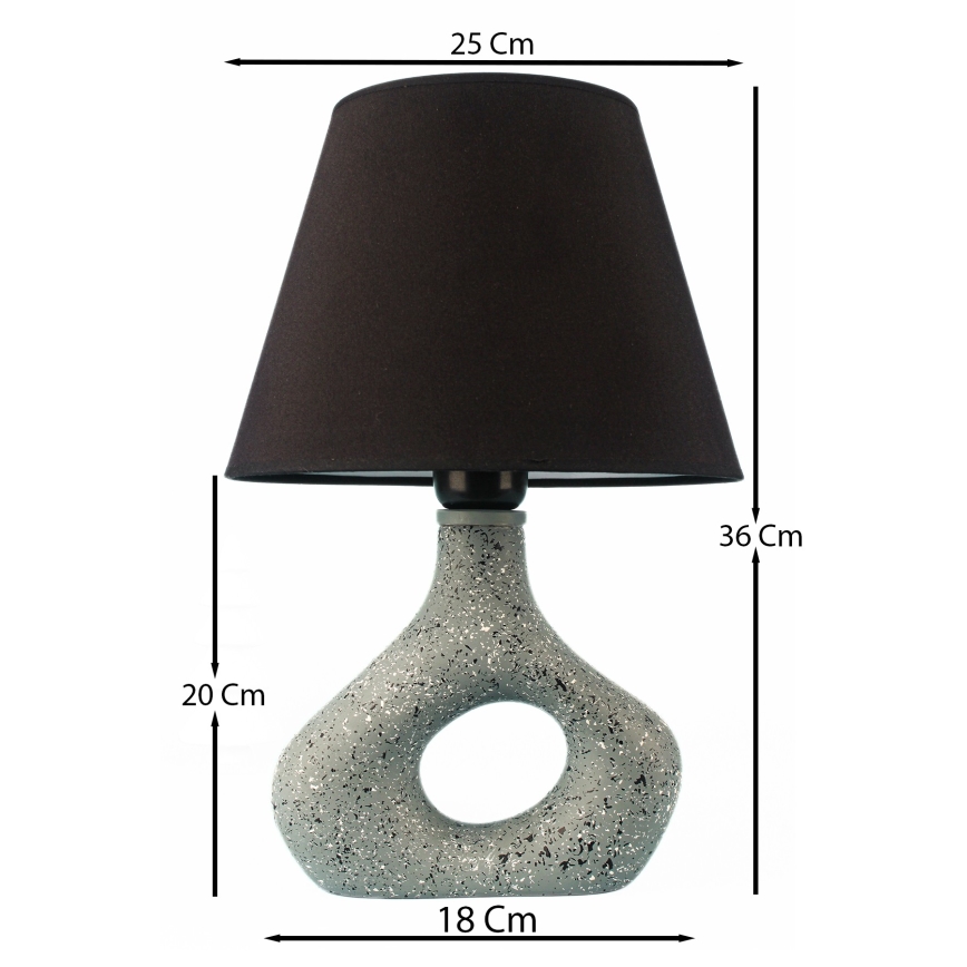 Stolna lampa 1xE27/40W/230V crna/zelena