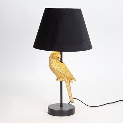 Stolna lampa 1xE27/40W/230V crna/zlatna
