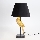 Stolna lampa 1xE27/40W/230V crna/zlatna
