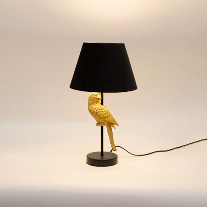 Stolna lampa 1xE27/40W/230V crna/zlatna