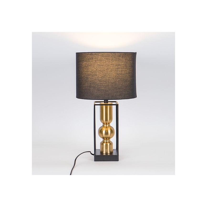 Stolna lampa 1xE27/40W/230V crna/zlatna
