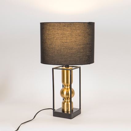 Stolna lampa 1xE27/40W/230V crna/zlatna