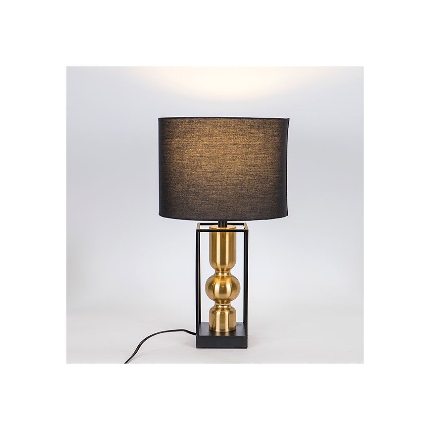 Stolna lampa 1xE27/40W/230V crna/zlatna