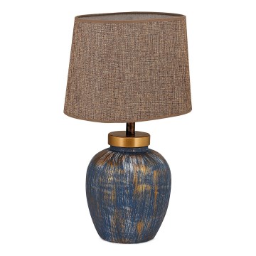 Stolna lampa 1xE27/40W/230V plava/bež