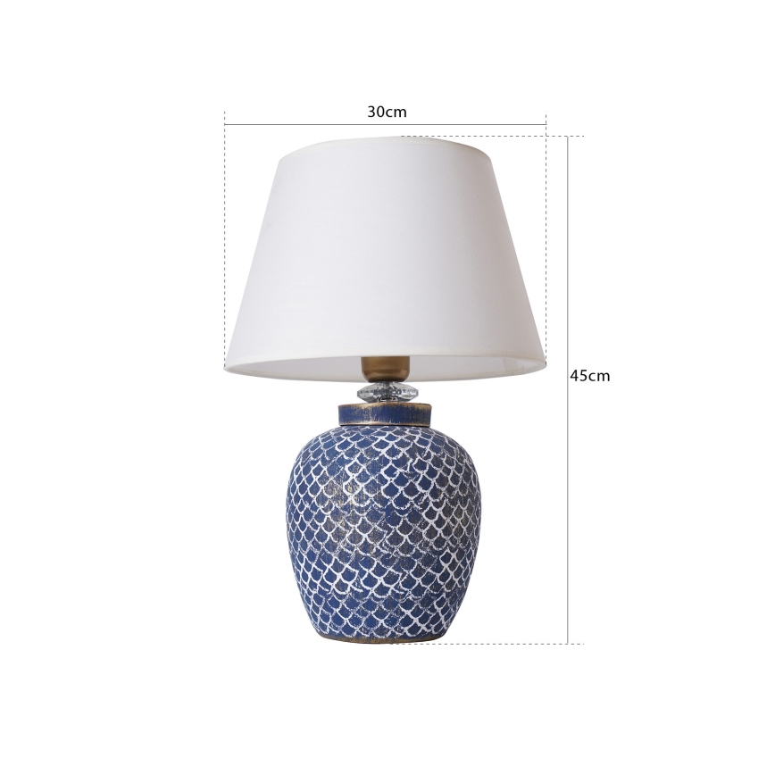 Stolna lampa 1xE27/40W/230V plava