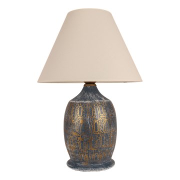 Stolna lampa 1xE27/40W/230V plava/zlatna