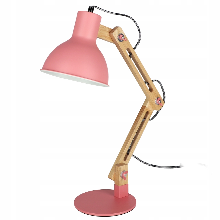 Stolna lampa 1xE27/40W/230V ružičasta