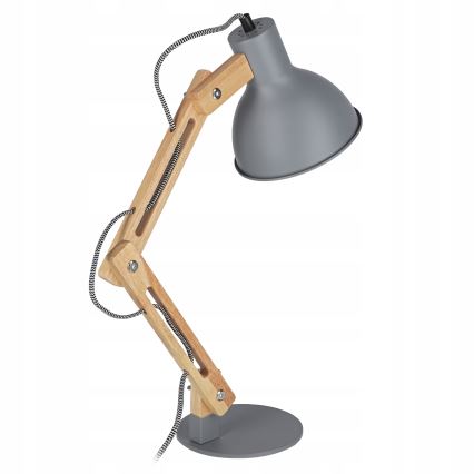 Stolna lampa 1xE27/40W/230V siva