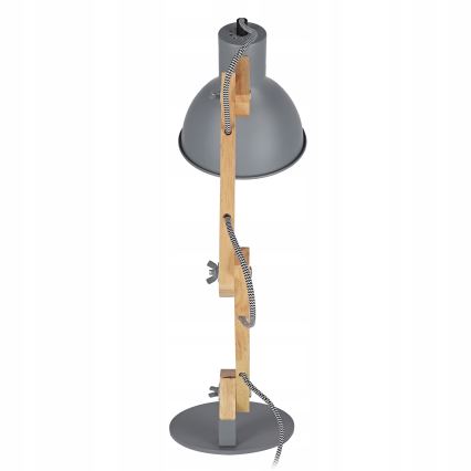 Stolna lampa 1xE27/40W/230V siva