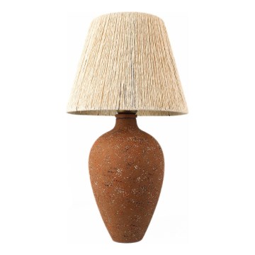 Stolna lampa 1xE27/40W/230V smeđa/krem