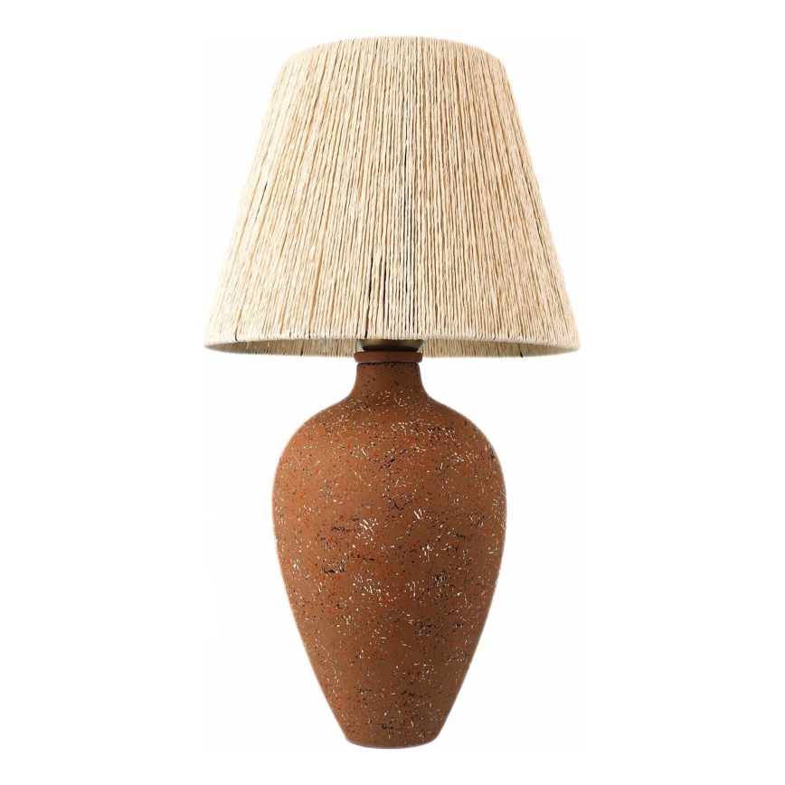 Stolna lampa 1xE27/40W/230V smeđa/krem