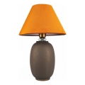 Stolna lampa 1xE27/40W/230V smeđa/narančasta